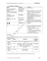 FTLX8551E3 Datasheet Page 9