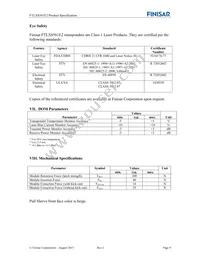 FTLX8561E2 Datasheet Page 9