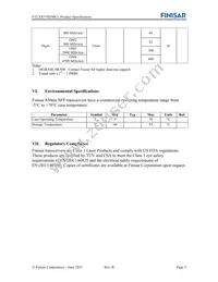 FTLX8574D3BCL Datasheet Page 5