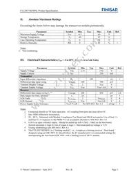 FTLX8574D3BNL Datasheet Page 3