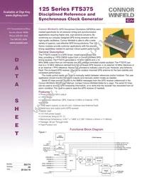 FTS375-010.0M Datasheet Cover