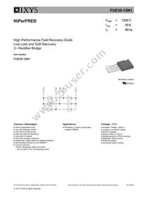 FUE30-12N1 Datasheet Cover