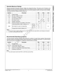 FUSB340TMX Datasheet Page 3