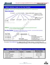 FVXO-LC53BR-25 Datasheet Page 2