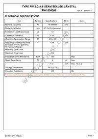 FW1600008 Datasheet Page 3