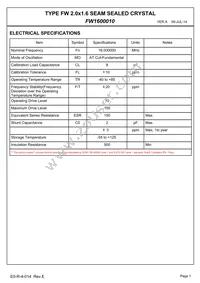 FW1600010 Datasheet Page 3