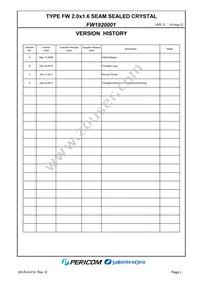 FW1920001 Datasheet Page 2