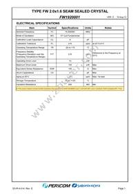 FW1920001 Datasheet Page 3