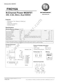 FW216A-TL-2W Datasheet Cover