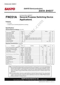FW231A-TL-E Datasheet Cover