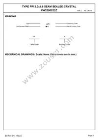 FW2500025Z Datasheet Page 5