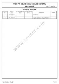 FW2600018 Datasheet Page 2