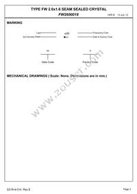 FW2600018 Datasheet Page 5