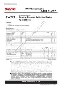 FW274-TL-E Datasheet Cover