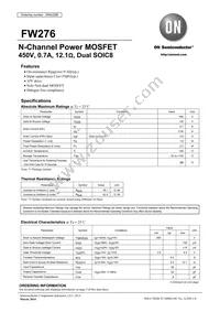 FW276-TL-2H Datasheet Cover