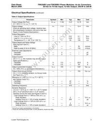 FW300B1 Datasheet Page 3