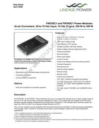 FW300C1 Datasheet Cover