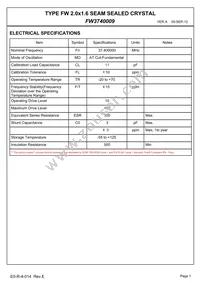 FW3740009 Datasheet Page 3