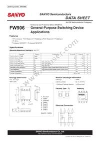 FW906-TL-E Datasheet Cover
