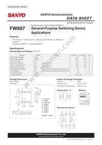 FW907-TL-E Datasheet Cover