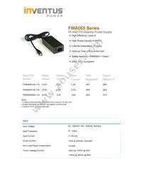 FWA065015A-11A Datasheet Cover