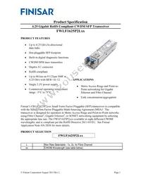 FWLF1625P2L61 Datasheet Cover