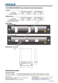 FWSF-M/D-1310/CWDM-LC Datasheet Page 2