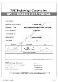 FX0800015 Datasheet Cover