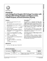 FXLA0104QFX-F106 Datasheet Cover