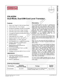 FXLA2204UMX Datasheet Page 2