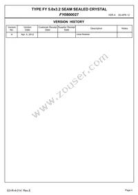 FY0800027 Datasheet Page 2