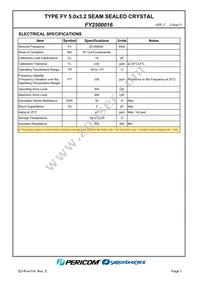 FY2500016 Datasheet Page 3