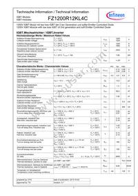 FZ1200R12KL4CNOSA1 Datasheet Cover