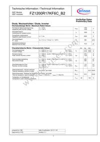 FZ1200R17KF6CB2NOSA1 Datasheet Page 2