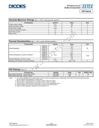 FZT1051ATC Datasheet Page 2