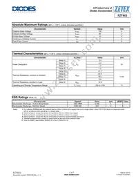 FZT603TC Datasheet Page 2