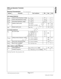 FZT649 Datasheet Page 3
