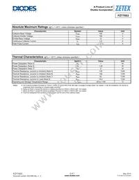 FZT7053TA Datasheet Page 2