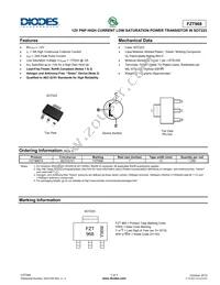 FZT968TC Datasheet Cover