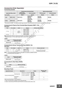 G2R-2-SNI AC240(S) Datasheet Page 2