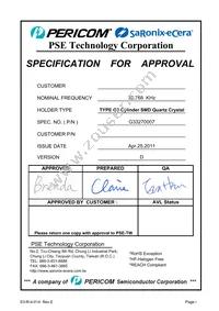 G33270007 Datasheet Cover