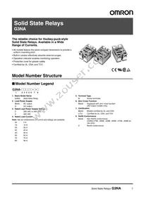 G3NA-425B-UTU-2 AC100-240 Datasheet Cover
