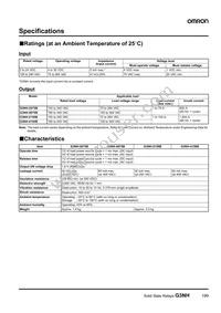 G3NH-4150B DC5-24 Datasheet Page 2
