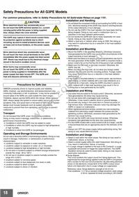 G3PE-245B-3 DC12-24 Datasheet Page 18