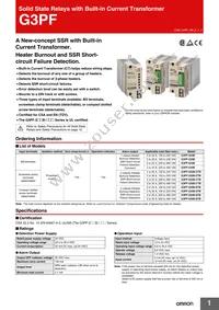 G3PF-535B-STB DC24 Datasheet Cover