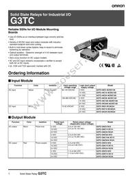 G3TC-ODC24A DC24 Datasheet Cover