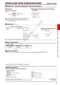 G3VM-21HR(TR) Datasheet Page 6