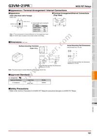 G3VM-21PR10(TR) Datasheet Page 5