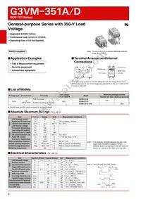 G3VM-351D(TR) Datasheet Cover
