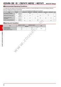 G3VM-351VY(TR) Datasheet Page 3